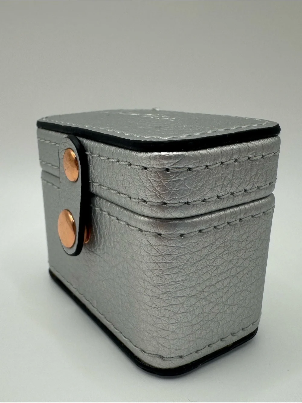 Pandora Silver Small Travel Jewelry Case Gift Box for Rings Charms Organizer
